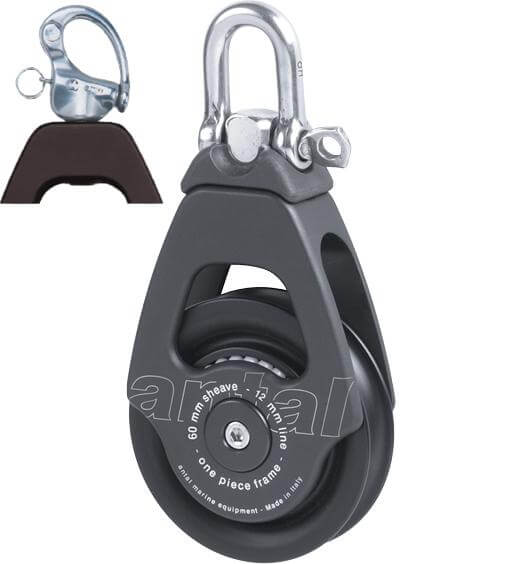 Antal OPF Bozzello singolo Ø60 con moschettone a sgancio rapido