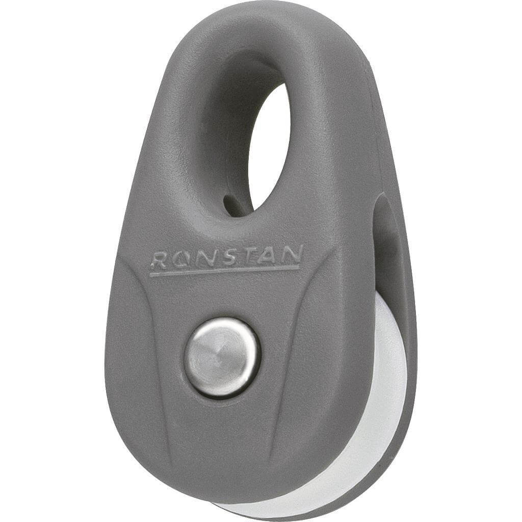 Ronstan S15 AP Single Block - loop head, grey, 2-pack