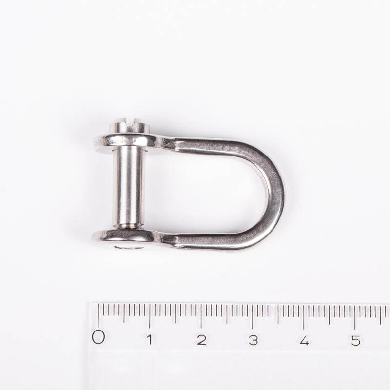 Ronstan Shackle, Standard Dee, Slotted Pin 1/4”, L:22mm, W:14mm