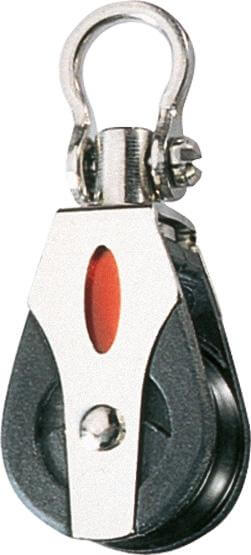 Ronstan S20 Bozzello singolo a sfere - testa con grillo girevole