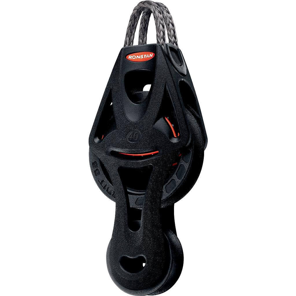 Ronstan Serie 40 Bozzello Orbit Block™ a sfere - violino, testa con attacco Dyneema® Link