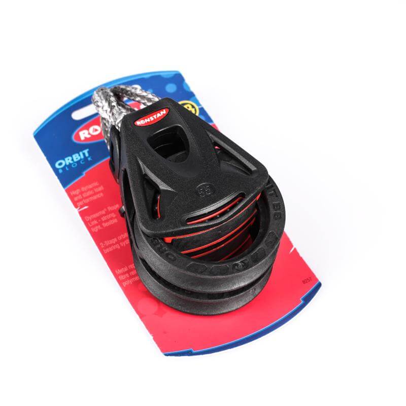 Ronstan Series 55 Ball Bearing Orbit Block™ - Doble, cabeza con enlace Dyneema®