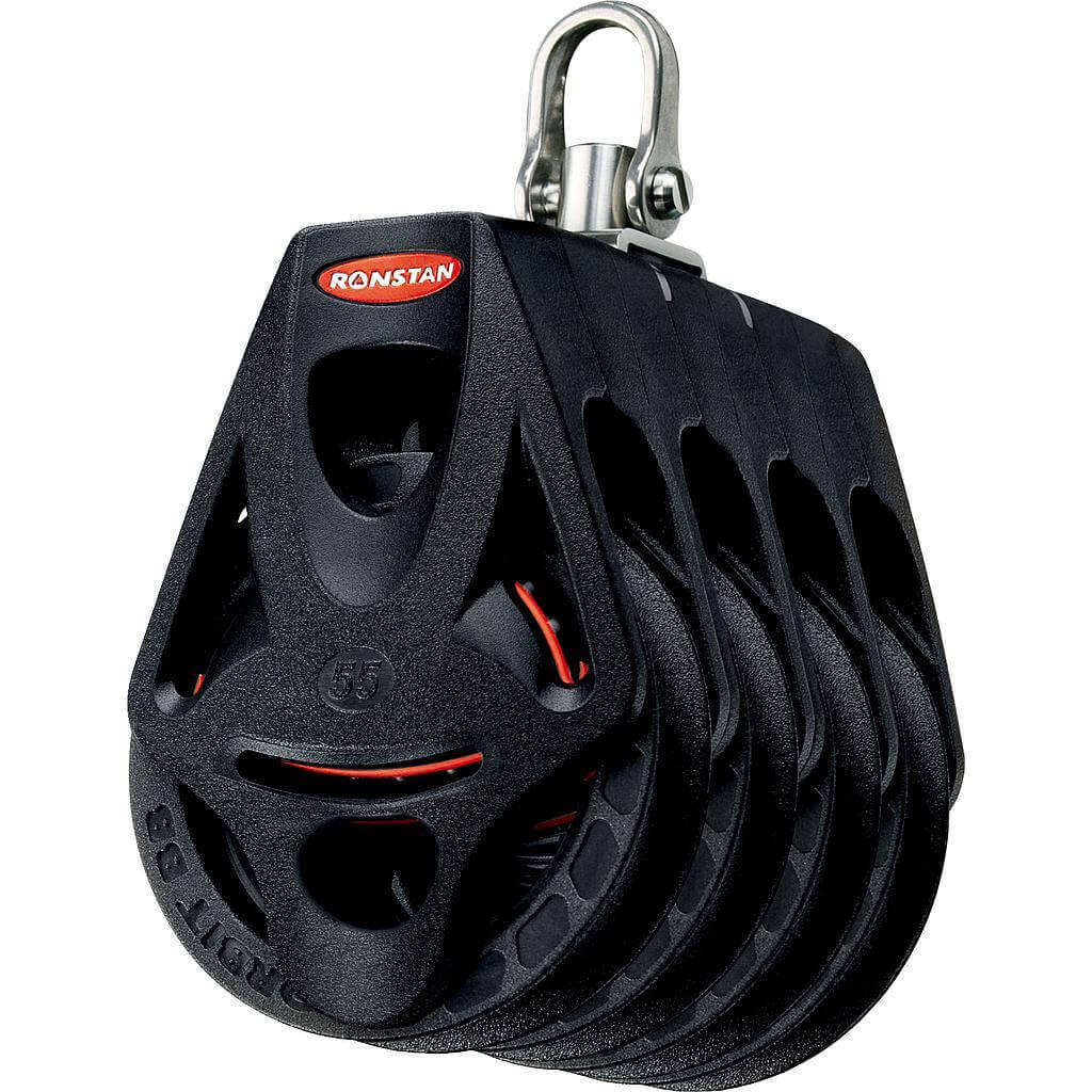 Ronstan Series 55 Poulie Orbit Block™ quadruple à billes avec ringot