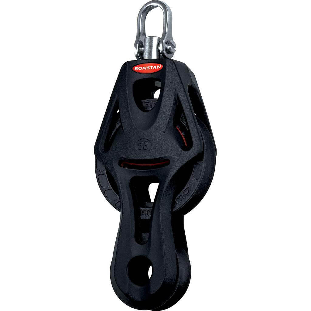 Ronstan S55 BB Orbitblock™ - becket, fiddle, swivel shackle head