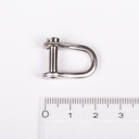Ronstan Shackle, Standard Dee, Slotted Pin 5/32”, L:13mm, W:8mm