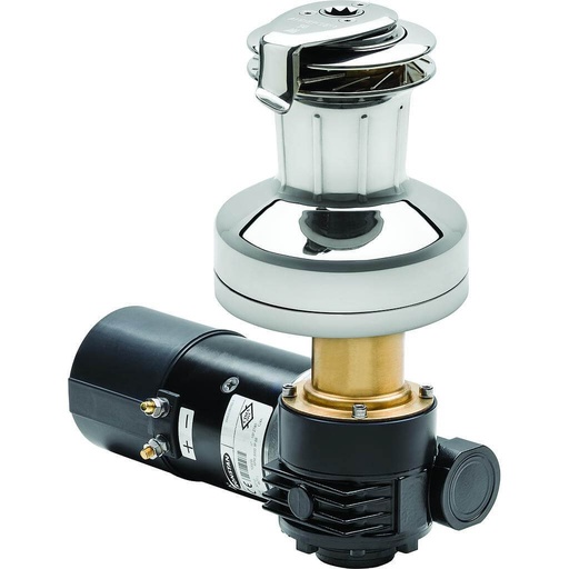 [R-RA2046011400] Andersen 46 1-Gang Elektro (Horizontal) 24V Edelstahl E1 Winsch (2-Gang Manuell)