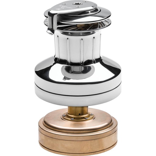 [R-RA2068014200] Andersen 68 Variable Speed Elektro (Compact) 24V Edelstahl Unterdeck-Winsch (2-Gang Manuell)