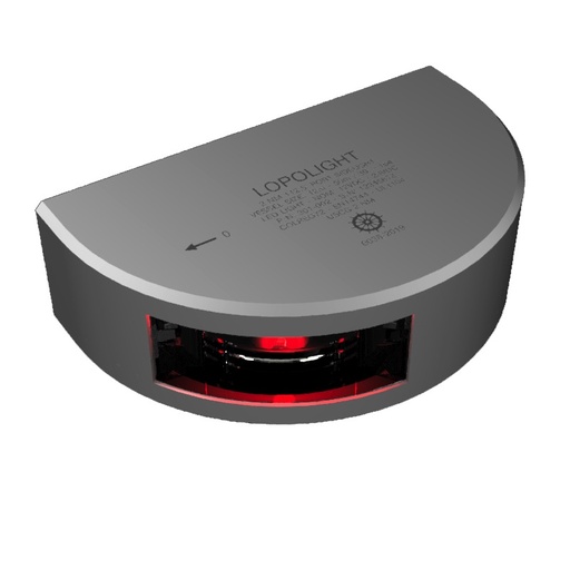 Lopolight 2nm 112.5° luz de costado de babor, montaje vertical w/cable de 2,5 metros