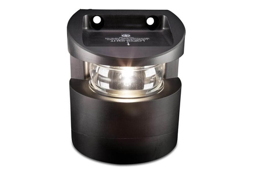 [LL-300-037-B] Lopolight 225° fanale di testa d'albero, uscita cavo posteriore con cavo 0.7 metri, nero