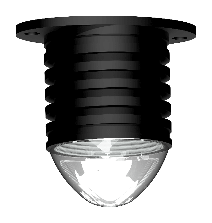[LL-400-082-06-B] Lopolight 6W luce di crocette/luce di coperta 6°, montaggio a superficie, dimmerabile, nera