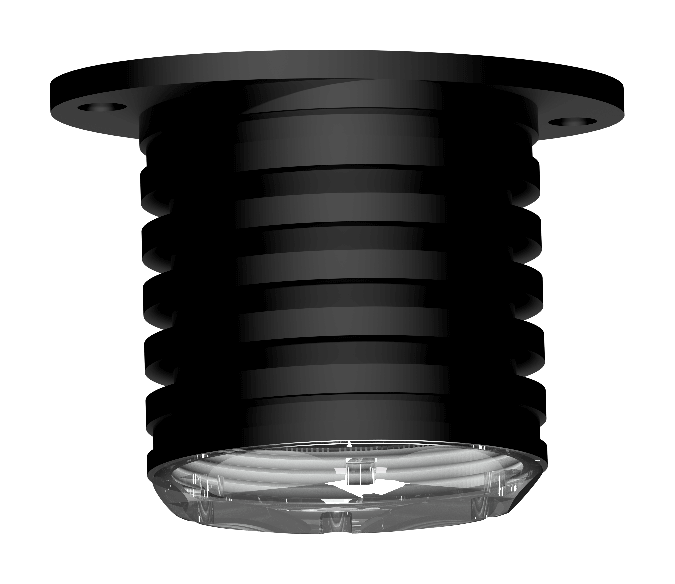 [LL-400-082-36-B] Lopolight 6W luce di crocette/luce di coperta, 36°, montaggio a superficie, dimmerabile, nera