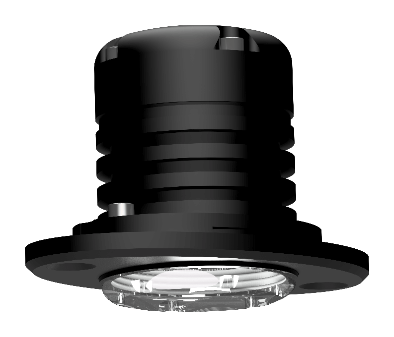 [LL-400-083-26-B] Lopolight 6W luce di crocette/luce di coperta, nera, 26°, montaggio a incasso, dimmerabile