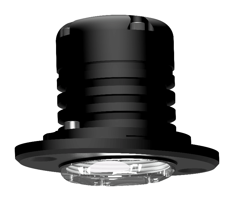 [LL-400-083-36-B] Lopolight 6W Spreader/deck light, black, 36°, flush mnt, dimmable
