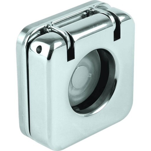 [R-RA582020] Andersen Pulsante - E1 - Retroilluminazione LED - Acciaio inox con foro dita