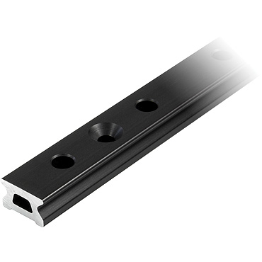 [R-RC1220-1.0] Carril Ronstan Serie 22, negro, 996 mm orificios de fijación M6 avellanados. Paso=100mm Paso de orificios de tope=50mm