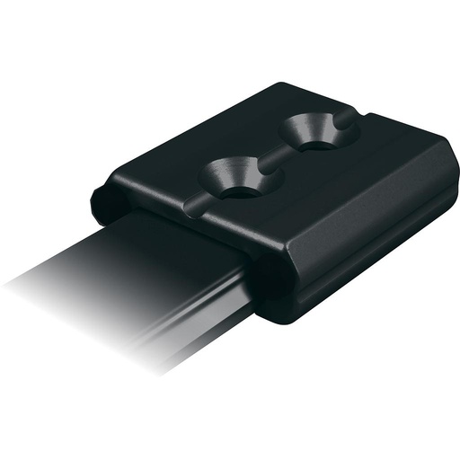 [R-RC12281] Ronstan Serie 22 Endanschlag, Aluminium, 48mm x 47mm SCHWARZ