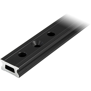 [R-RC1260-2.0] Carril Ronstan Serie 26, negro, 1996 mm orificios de fijación M6 avellanados. Paso=100mm Paso de orificios de tope=50mm