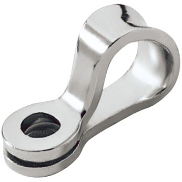 [R-RF1051] Ronstan Cáncamo con becket, Orificio de montaje 6mm (1/4”), Acero inoxidable 316