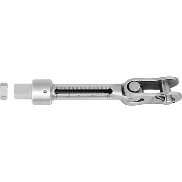 [R-RF1481-04] Ronstan Cuerpo de tensor con extremo articulado & tuerca de bloqueo - 1/4" UNF
