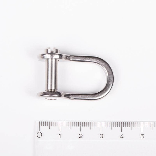 [R-RF151] Ronstan Shackle, Standard Dee, Slotted Pin 1/4”, L:22mm, W:14mm