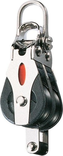 [R-RF20212] Ronstan S20 BB Double Block - becket, 2-axis shackle head