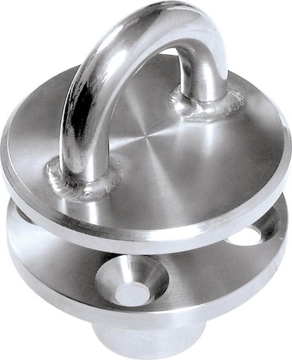 [R-RF2433-09] Ronstan Placa de anclaje, desmontable, 4 orificios de montaje, barra de 9mm (11/32")