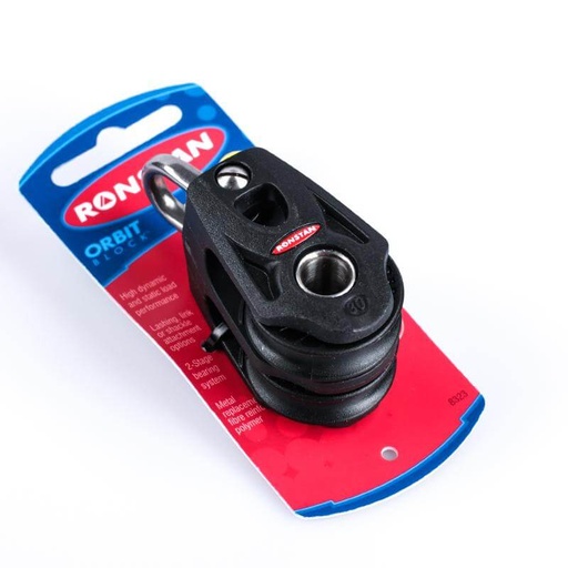 [R-RF35202] Ronstan Series 30 Ball Bearing Orbit Block™ - Doble, cabeza con grillete no giratorio