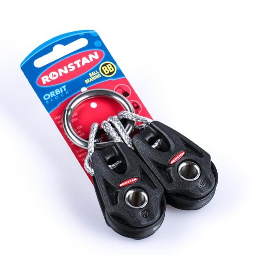 [R-RF35286] Ronstan Serie 30 Bozzello Orbit™ a Cuscinetti a Sfera - Anello di Bugna 