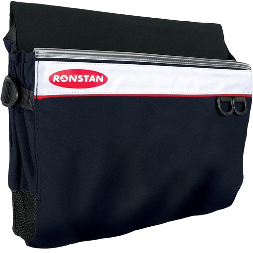 [R-RF3700(Disc)] Ronstan Rope bag, lifeline mount, navy, uv resistant, 450x320mm