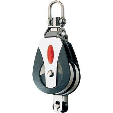 [R-RF41210] Ronstan S40 AP Double Block - becket, swivel shackle head (non-locking)