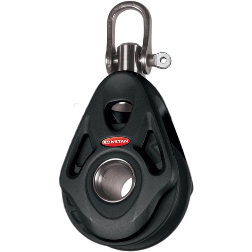 [R-RF44100] Ronstan S45 Coreblock™ Poulie simple avec tête émerillon à manille