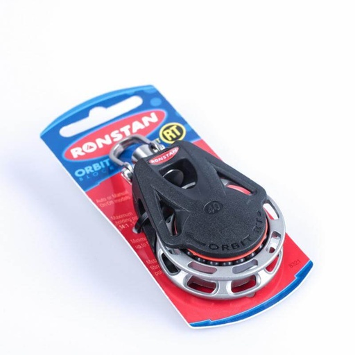 [R-RF46100] Ronstan Series 40 Ball Bearing Ratchet Orbit Block™ - automatico, testa con grillo girevole