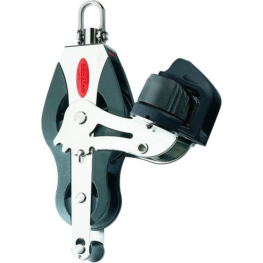 [R-RF50530] Ronstan S50 BB Single Block - becket, fiddle, adjustable cleat, universal head
