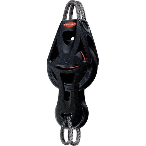 [R-RF55511] Ronstan Serie 55 Motón Orbit Block™ con rodamientos de bolas - becket, violín, cabeza con enlace Dyneema®