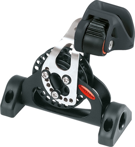 [R-RF62175] Ronstan Poulie à cliquet ultime S60 BB renvoi bas pivotant - taquet