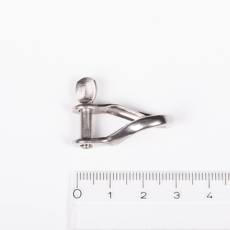 Ronstan Shackle, Twisted, Pin 4mm, L:22.7mm, W:10mm | RF627 | Upffront