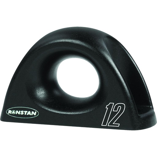 [R-RF8091-12] Ronstan RopeGlide Passe-fil simple, Noir 12mm