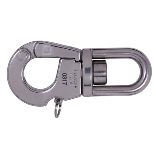 [T-TY2020L-S] Tylaska SS20L Gancio di sollevamento certificato con perno a pulsante - Grillo standard