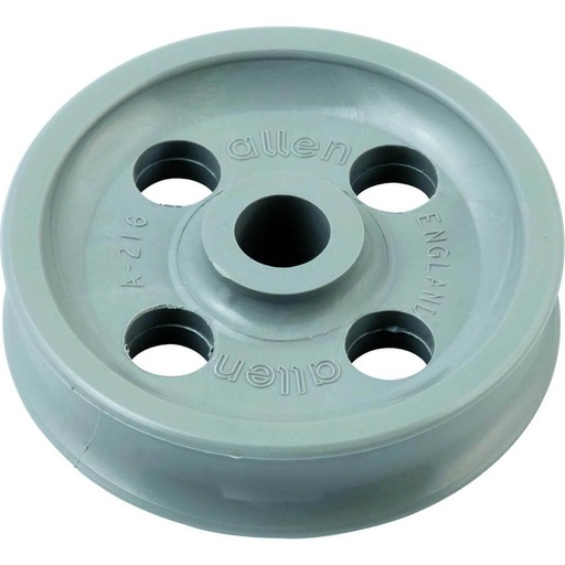 [AB-A.216] Allen Brothers 49mm x 12mm x 8mm Acetal Sheave With Holes