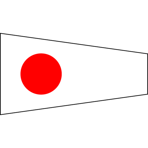 [RL-DVS-01] Signal flag "1" 30x45cm