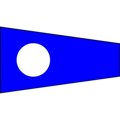 [RL-DVS-02] ForSail Signal flag "2" 30x45cm