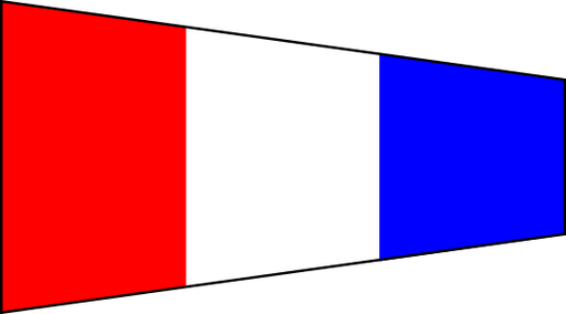 [RL-DVS-03] Signalflagge "3" 30x45cm
