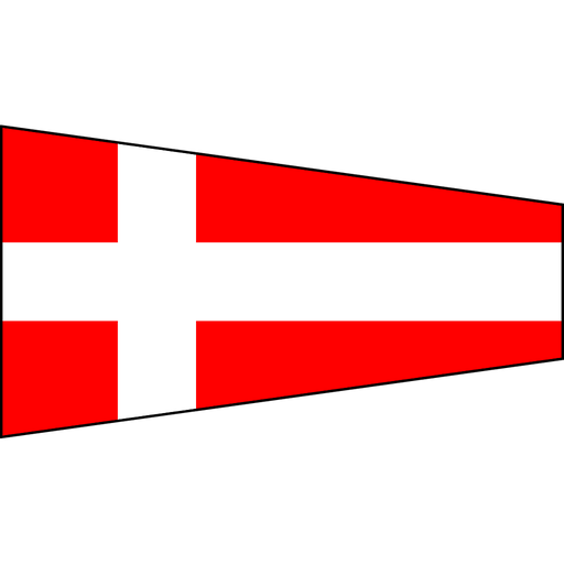 [RL-KAS-04] Signalflagge "4" 20x65cm