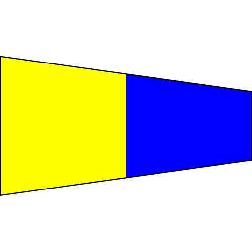 [RL-KAS-05] ForSail Pavillon de signalisation "5" 20x65cm