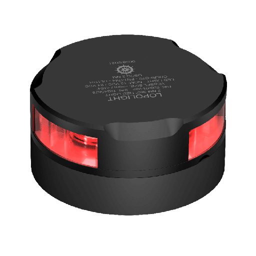 [LL-200-014G2-B] Lopolight 2nm 360° Red, black anodized