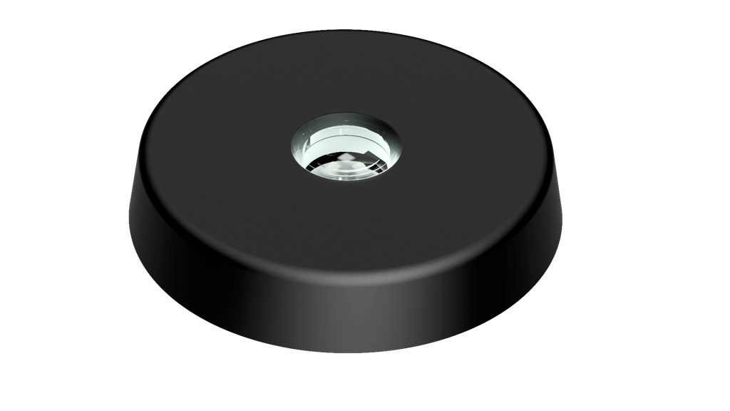 [LL-400-220-B] Lopolight proyector de cubierta, luz blanco/blanco/rojo, mont. superficie, negro