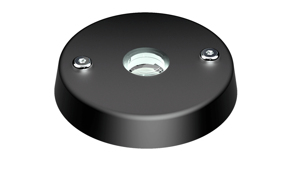 [LL-400-222-B] Lopolight luce di crocette, luce bianco/rosso, montaggio a superficie, nera