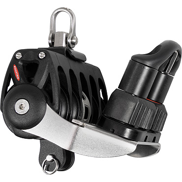 [R-RF46530] Ronstan Series 40 Poulie Orbit Block™ à billes - quin à cliquet avec taquet coinceur réglable