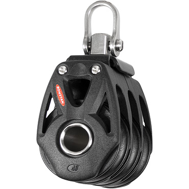 [R-RF48300] Ronstan Series 40 Ball Bearing Orbit Block™ - Triple, Shackle Head