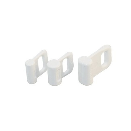 [AB-258-2SB] Allen Brothers correderas de mástil - correderas tipo slug, nylon blanco Tipo HA258